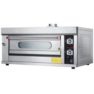 Fabricante Direct Supply Baking Equipment Single Layer 2 Bandejas Gás Deck Baking Forno para Venda (RH-102QY)