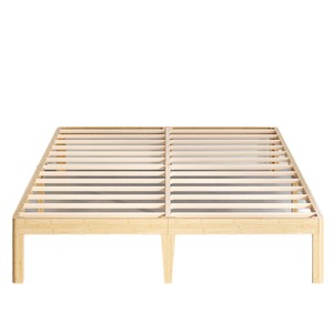<span class=keywords><strong>Letto</strong></span> in Bambù Moderno e Minimalista, Senza Testiera, Struttura in Legno di Bambù, Ecologico e Semplice da Montare - Product Image 5