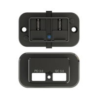 Cargador de Coche con Doble Puerto USB, QC 3.0 y Tipo C PD, Voltaje 12-24V, Toma de Corriente USB para Coche de 12V