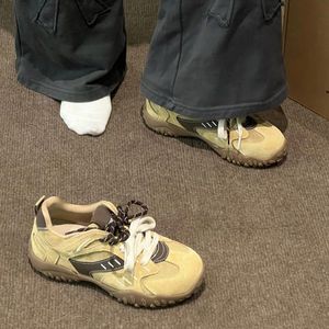 Zapatos de mujer con doble cordón para caminar, antideslizantes, con plataforma, para uso diario, informales, cómodos para caminar al aire libre. - Product Image 3