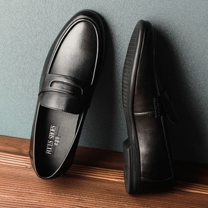 Zapatos Oxford Formales de Negocios de Cuero Genuino de Alta Gama, Lujosos, Casuales, con Suela Plana Antideslizante, Transpirables e Impermeables para Otoño - Product Image 3