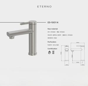 Grifo de agua de baño de fregadero moderno para el hogar avanzado Ahorro de espacio compacto con resistencia a la corrosión - Product Image 5