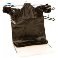 Sacs de transport réutilisables en plastique biodégradable, blancs et noirs, style gilet avec poignées, pour les courses, les cadeaux, les boutiques, les marchés