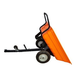 Chariot à benne basculante robuste, chariot utilitaire, remorque de jardin ATV, brouette à deux roues - Product Image 3