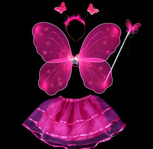 Girls Animals Fancy Dress Halloween Kids fairy butterfly Cosplay <strong>Suit</strong> With <strong>wings</strong> Stage Performance Dress - Product Image 3