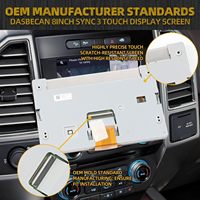 Système de navigation radio avec écran tactile capacitif LCD de 8 pouces pour Ford Explorer Expedition Lincoln MKX/MKS/MKZ - Montage sur tableau de bord