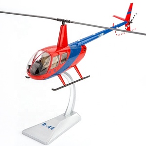 Helicóptero de Juguete CM-A034, Modelo de Avión de Metal R44, Escala 1:32 - Product Image 1