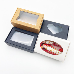 Embalaje <span class=keywords><strong>de</strong></span> caja <span class=keywords><strong>de</strong></span> regalo plegable <span class=keywords><strong>de</strong></span> cartón Kraft reciclado personalizado con caja <span class=keywords><strong>de</strong></span> comida <span class=keywords><strong>de</strong></span> papel <span class=keywords><strong>de</strong></span> regalo <span class=keywords><strong>de</strong></span> ventana - Product Image 2