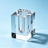 Sceau en cristal de forme classique, vierge, pour artisanat traditionnel chinois