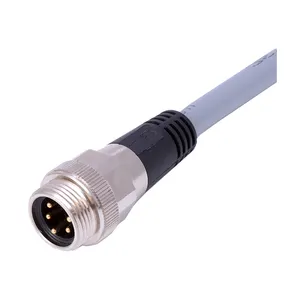 Signal Reliable Manufacturer Male Female Cable 3 4 5pins Moulded On Cable Waterproof IP67 7/8'' Circular Connectors