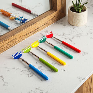 Arranhador de Costas Extensível Tamanho Viagem em Metal Aço Inoxidável Telescópico - Product Image 1