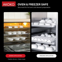 Molde de Silicona para Pastel con Forma de Frambuesa AKOKO, Grado Alimenticio, Antiadherente, Flexible, Ecológico, Solo Lavado a Mano, Herramientas para Pastel de Mousse