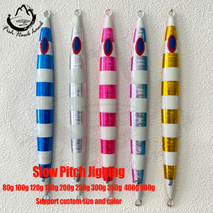 Venta al por mayor 100g 120g 150g 200g 250g 300g 350g 400g 500g luminoso paso lento <span class=keywords><strong>jigging</strong></span> señuelo para agua salada metal plomo pesca señuelo - Product Image 6