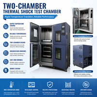 Máquina de Prueba de Impacto por Temperatura de Tipo Dos Cajas con Cesta Colgante para Laboratorio, Impacto por Frío y Calor, Alta Precisión, IP67, 3 Años, 380V, 15KW