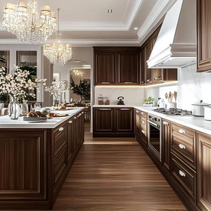 Mobile da <span class=keywords><strong>cucina</strong></span> moderno personalizzato in legno massello MDF intera casa <span class=keywords><strong>cucina</strong></span> completa per uso appartamento fabbricati armadi personalizzati - Product Image 3