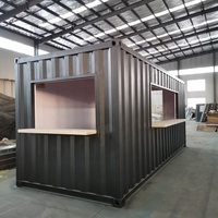 Vorgefertigte Straßen-Imbissstände für Bubble Tea und Eiscreme Mobile Container-Shops Restaurant Schnelle Outdoor-Food-Kiosk-Gestaltung zum Verkauf