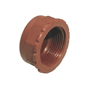 Tappo per Tubo in PP Marrone con Filettatura Femmina da 1 Pollice, Raccordo Idraulico - Product Image 1