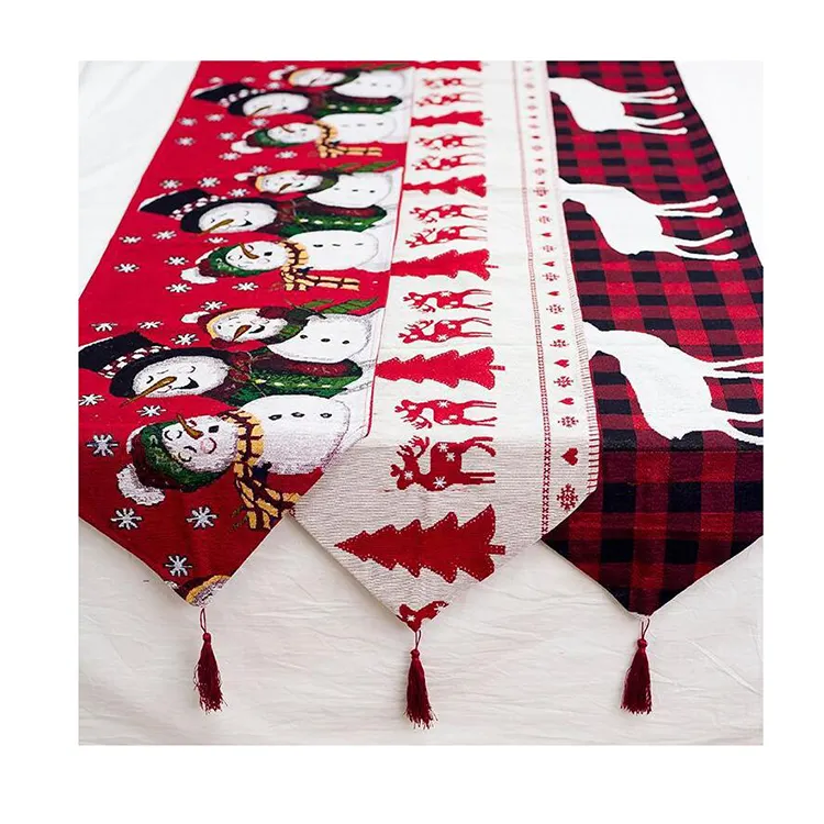 China supplies fabric decoration home decor christmas table cloth