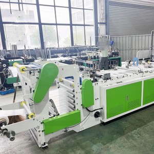 เครื่องผลิตถุงผ้าไม่ทออัตโนมัติเต็มรูปแบบ Hongtong รุ่น RHT 600 พร้อมอุปกรณ์บรรจุภัณฑ์ผ้าอนามัยแบบสามเซอร์โว - Product Image 1