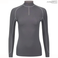 Vêtements d'équitation pour femmes, sous-vêtements thermiques à manches longues en mesh, chemises de sport pour l'équitation