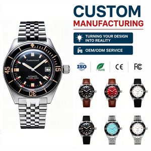 Orologi da Polso Meccanici OEM ODM Personalizzati per Uomo con Movimento NH35A, Ghiera Luminosa in Zaffiro e Quadrante Automatico - Product Image 1