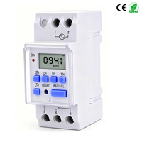 Nuevo Tipo de Interruptor de Tiempo Digital Programable Semanal de 7 Días para Riel DIN, 2 Cables, Control de Relé, AC 220V 230V 12V 24V 48V 16A