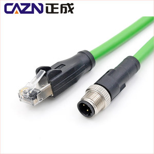 Conector <span class=keywords><strong>M12</strong></span> macho de 4 pines, código D, Ethernet, 100Mbps, <span class=keywords><strong>M12</strong></span> a <span class=keywords><strong>RJ45</strong></span> - Product Image 4