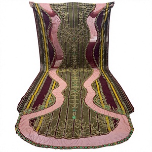 Ensemble de robes pour filles/femmes somaliennes en tissu jacquard uni à perles métalliques, écologique et biologique, de poids moyen, haute qualité - Product Image 1
