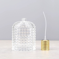 Botella de Perfume Vacía de Alta Calidad, 30ml 50ml, con Tapa de Rosca, Pulverizador de Aluminio, Diseño de Punta, Color Personalizado para Botella y Tapa
