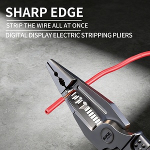 Alicates Eléctricos Multifunción <span class=keywords><strong>de</strong></span> 9 Pulgadas, Probador <span class=keywords><strong>de</strong></span> Voltaje, Herramienta para Pelar Cables, Probador <span class=keywords><strong>de</strong></span> Voltaje Digital - Product Image 4