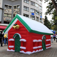 Grand château gonflable de Noël, tente de fête, maison gonflable du Père Noël, château gonflable de Noël pour la décoration