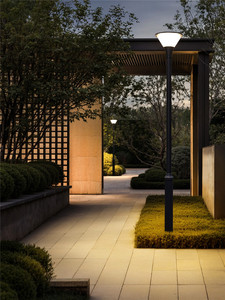 60 Wát vườn đèn đường tùy chỉnh đèn lồng đường phố với bóng đèn một cửa bên ngoài năng lượng mặt trời thiết kế chiếu sáng ngoài trời Vườn cực đèn - Product Image 2