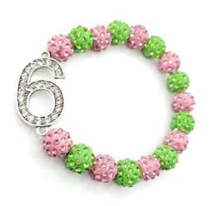 Sisterhood gelang berkilau berlian imitasi hijau merah muda untuk wanita tali manik-manik mutiara hadiah keagamaan untuk pria dan wanita - Product Image 3