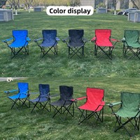 Chaise pliante compacte d'extérieur en acier au carbone et fibre de carbone avec accoudoirs pour camping, randonnée, pêche, pique-nique, voyage, plage