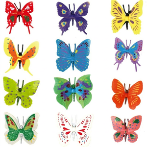 Modelos SL de Alta Calidad, Figuras de Mariposas Realistas de PVC Sólido, Juego de 12 Figuras Educativas, Cumplen con la Norma EN71 - Product Image 1