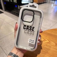 Coque de téléphone transparente antichoc fine et protectrice Dopamine Candy Color Contrast pour iPhone 16 15 14