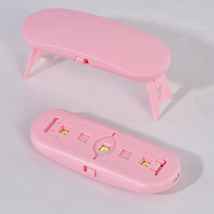 6W Mini Nail Lamp Uv Led Gel Polish Uitgehard Roze Wit Nail Droger Machine Draagbare Usb-Kabel Home Nagels Droog Gereedschap Voor Gel Lak