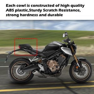 XXUN Motorrad Rücksitz bezug Rücksitz <span class=keywords><strong>Sozius</strong></span> Beifahrer <span class=keywords><strong>Haltegriff</strong></span> für Honda CB650R CBR650R CB CBR 650R 2021-2023 - Product Image 4