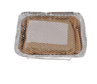 Grille de barbecue perforée galvanisée - Grille jetable/réutilisable pour le camping en plein air, le barbecue à domicile et la cuisine en pique-nique