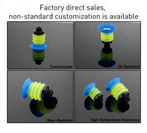वेनजिन स्पष्ट सिलिकॉन रबर सकर सिलिकॉन रोबोट उद्योग बहु-परत नरम बैग पैकेजिंग न्यूमेटिक वैक्यूम सक्शन कप - Product Image 6