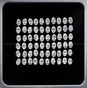 Anillo, Pendientes y Colgante de Diamante Cultivado en Laboratorio con Corte Ovalado de 6.0x4.0mm, Certificado IGI, Corte Único Antiguo - Product Image 3