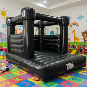 Castillo Inflable Negro Impresionante, el Favorito de los Niños, para Diversión al Aire Libre, Fiestas Temáticas, Bodas, Cama Elástica para Casa de Brinco - Product Image 3