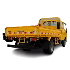 Japonya şasi 1suzu kamyon 4x2 flatbed kargo vagon manuel dişli hafif görev çatı üst taşınabilir kamyon kasası çadır kamyon