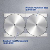 Circuit imprimé LED en aluminium MCPCB rond personnalisé, simple face, OEM, pour éclairage LED UFO High Bay