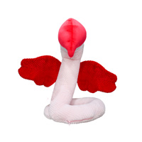 Serpent ailé en peluche Serpent mythique avec ailes de dragon Fantasy Animal en peluche en gros pour les fans de mythologie