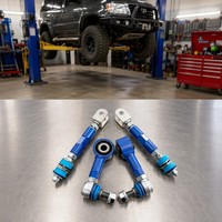 Kit de bielles de remplacement réglables avant et arrière en polyuréthane bleu pour Toyota Land Cruiser LC200 Série 200, SUV 4x4 tout-terrain