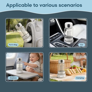 <span class=keywords><strong>Calentador</strong></span> <span class=keywords><strong>de</strong></span> Biberones Portátil Recargable con Opción <span class=keywords><strong>de</strong></span> Temperatura, 240 ml, Material PPSU, para Uso en Exteriores, Compatible con Tetinas - Product Image 5