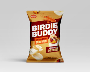 Chips de Camarón BIRDIE BUDDY Cheongyang Mayo, Bolsa Grande, Sabor Picante y Ácido, Crujientes y Cremosos, Bocadillos Coreanos para Compartir en Familia, a Granel - Product Image 1