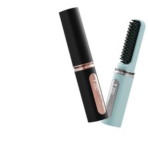 Wireless Portable <b>Hair</b> <b>Straightener</b> With Negative Ion Function Mini Brush Style For Smooth <b>Hair</b> - Product Image 4