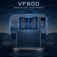 Centre d'usinage vertical CNC haute vitesse DL VF600, machine de fraisage VMC pour la découpe de pièces métalliques légères